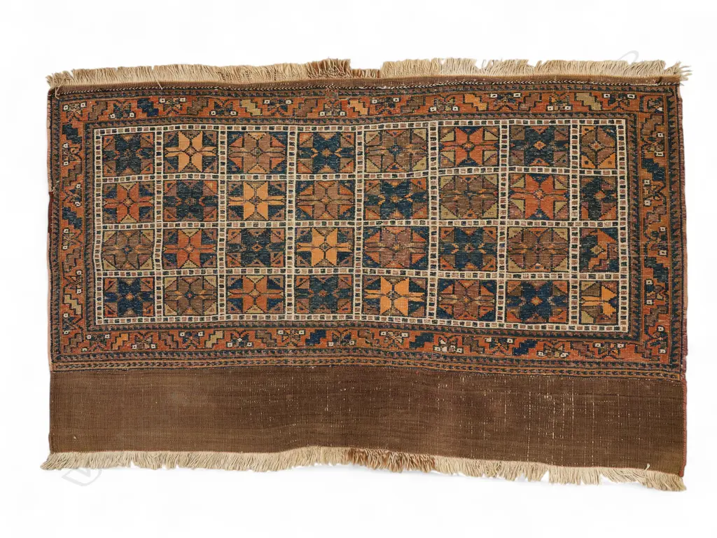 Wool and cotton soumac/flatweave bag face, Image 1++